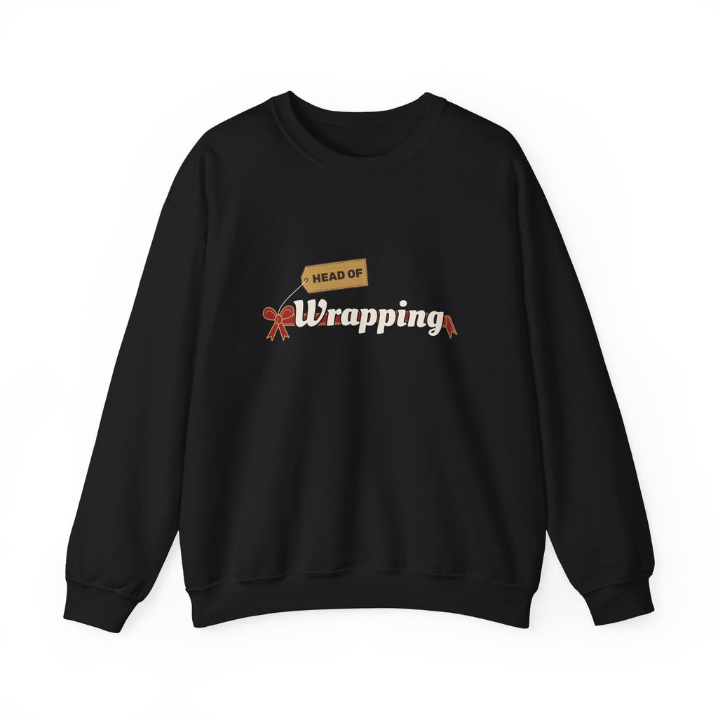 Head of Wrapping sweatshirt - front black