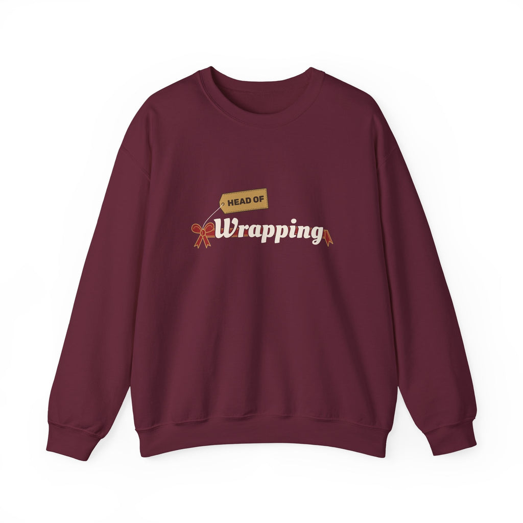 Head of Wrapping sweatshirt - front maroon