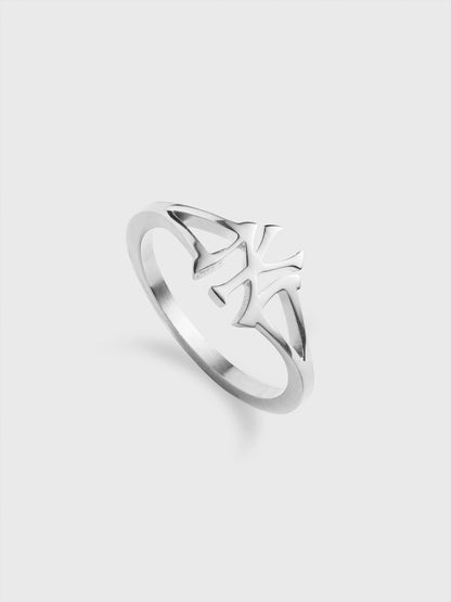 NY Logo Ring: Stainless Steel Baseball Inspired Unisex Jewelry