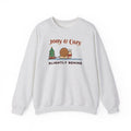 Jolly and Cozy Slightly Behind sweatshirt - front ash