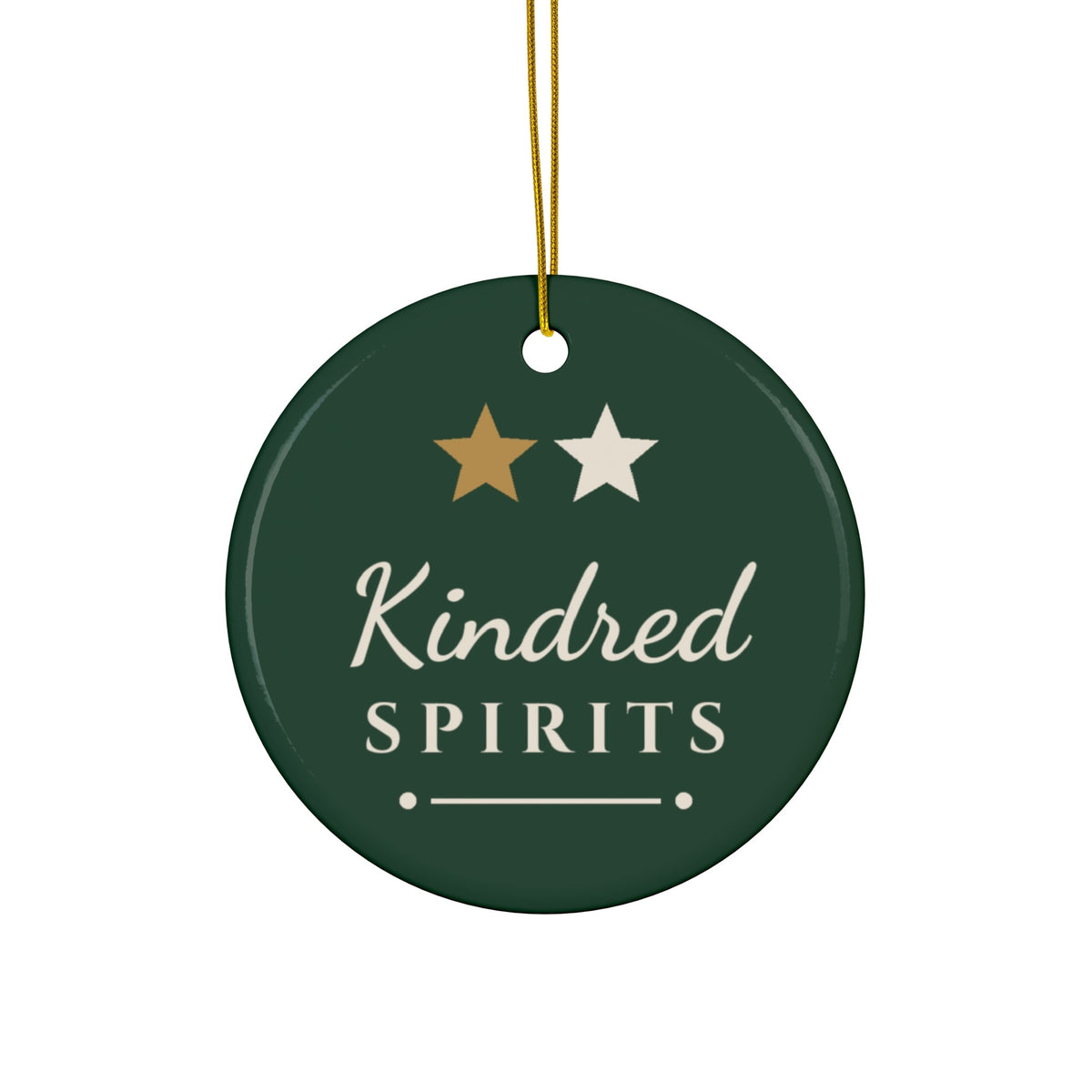 Kindred Spirits Christmas ornament - front
