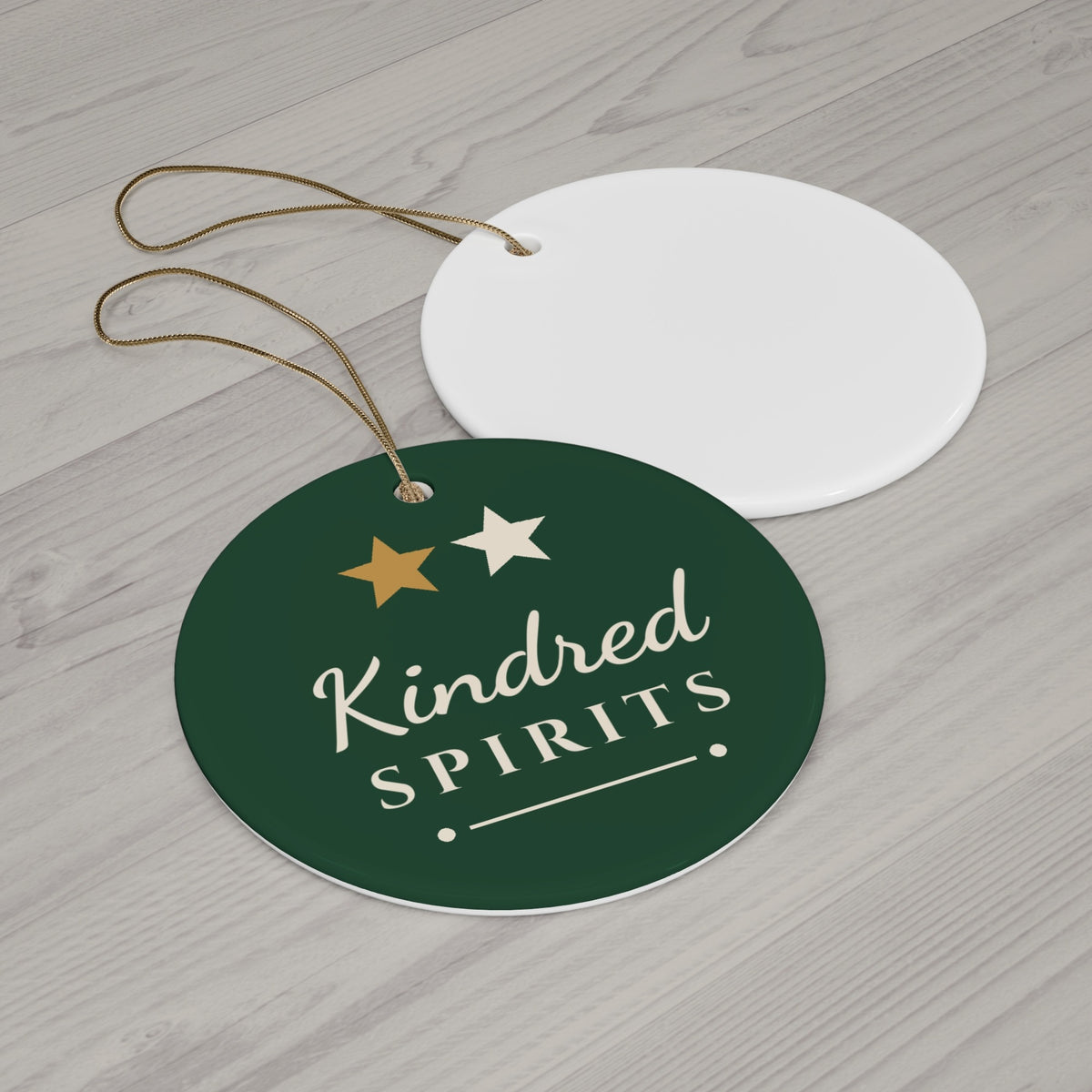 Kindred Spirits Christmas ornament - flat wood