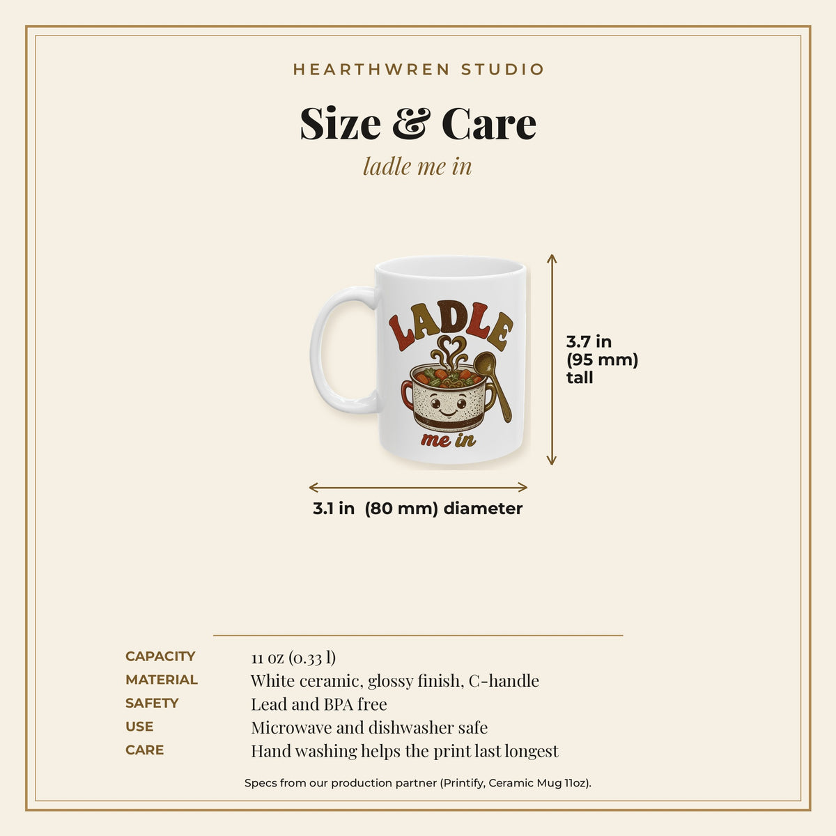 Ladle Me In mug - specs care