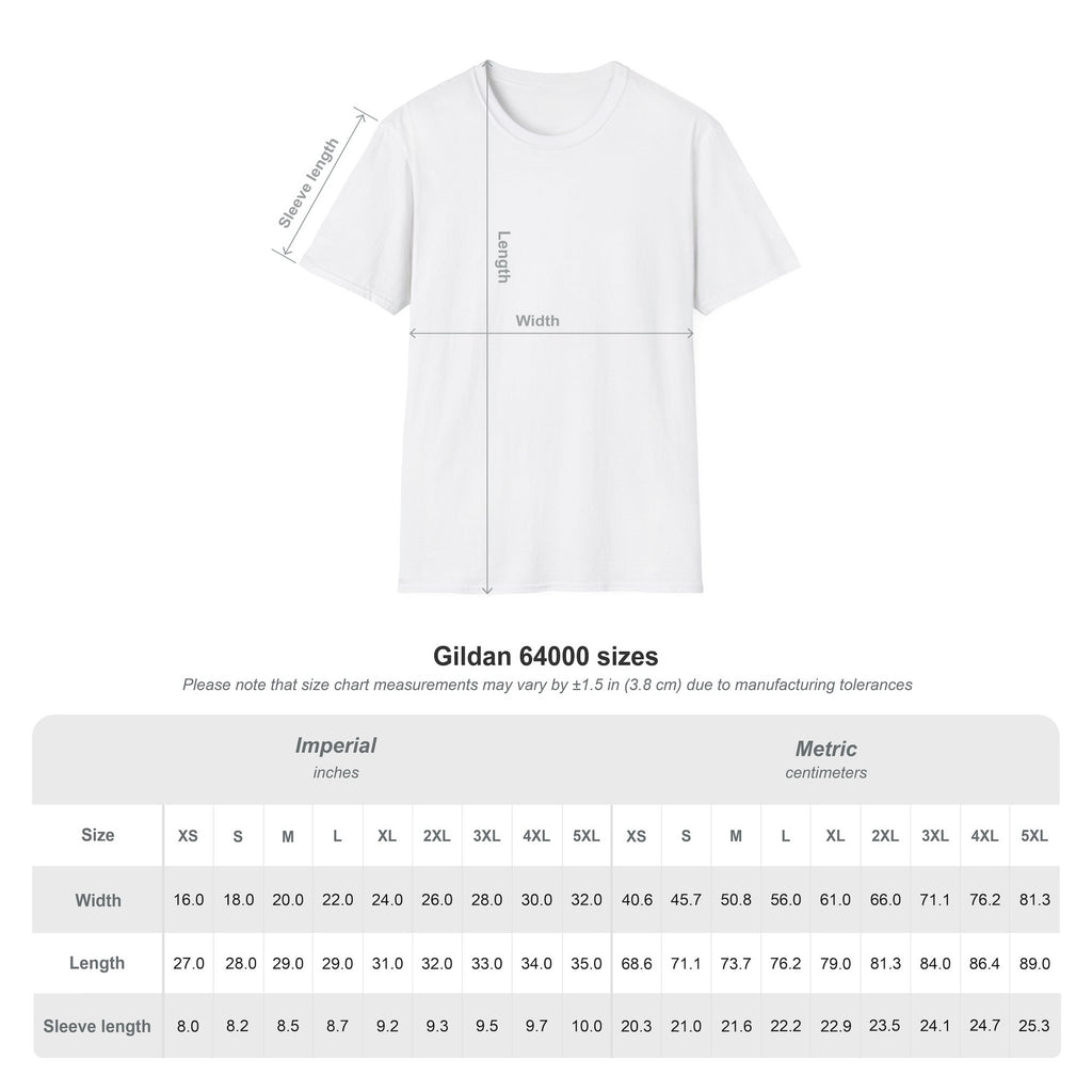 Little Minds at Work tee - size chart