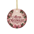 Merry Maximalist ornament - front