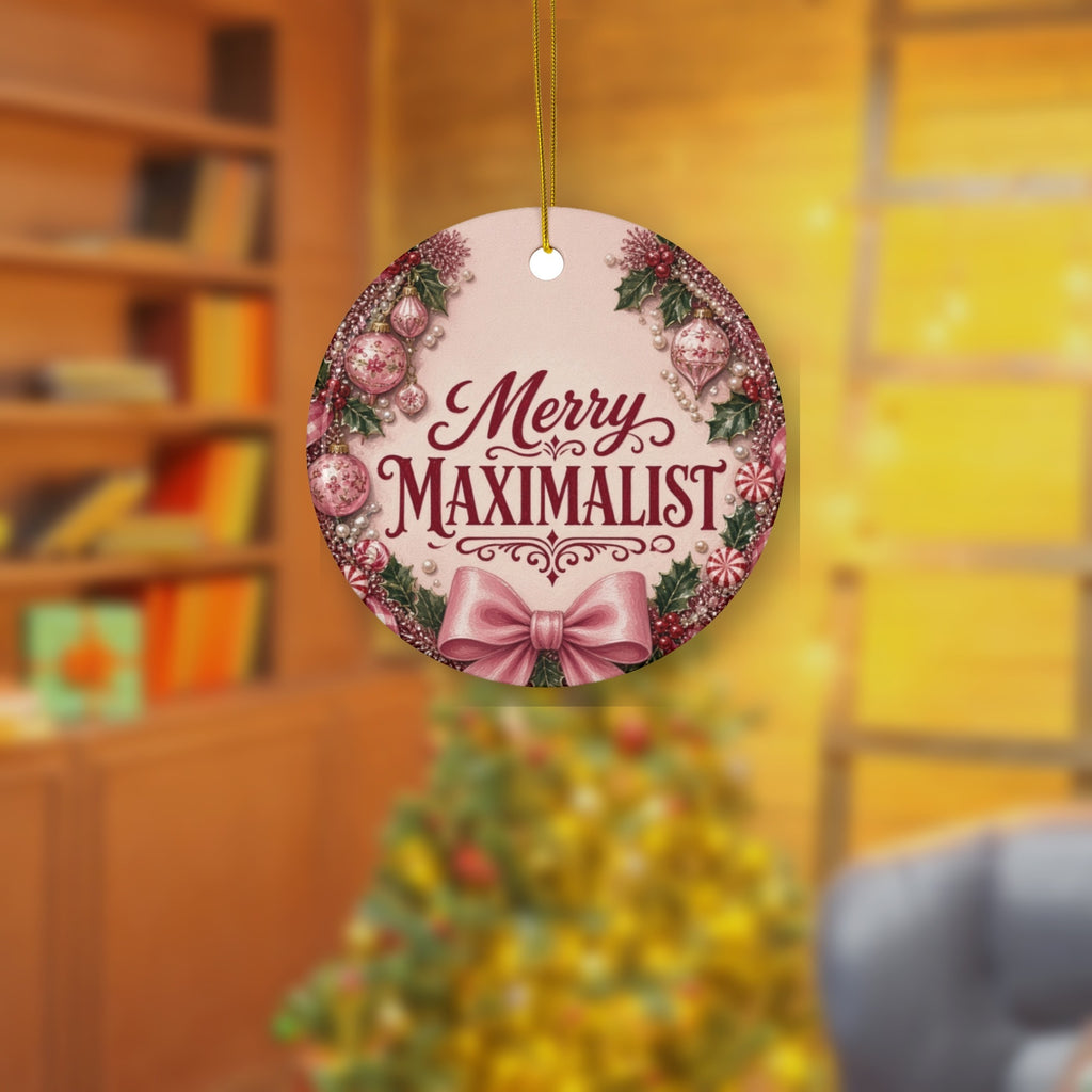 Merry Maximalist ornament - styled tree