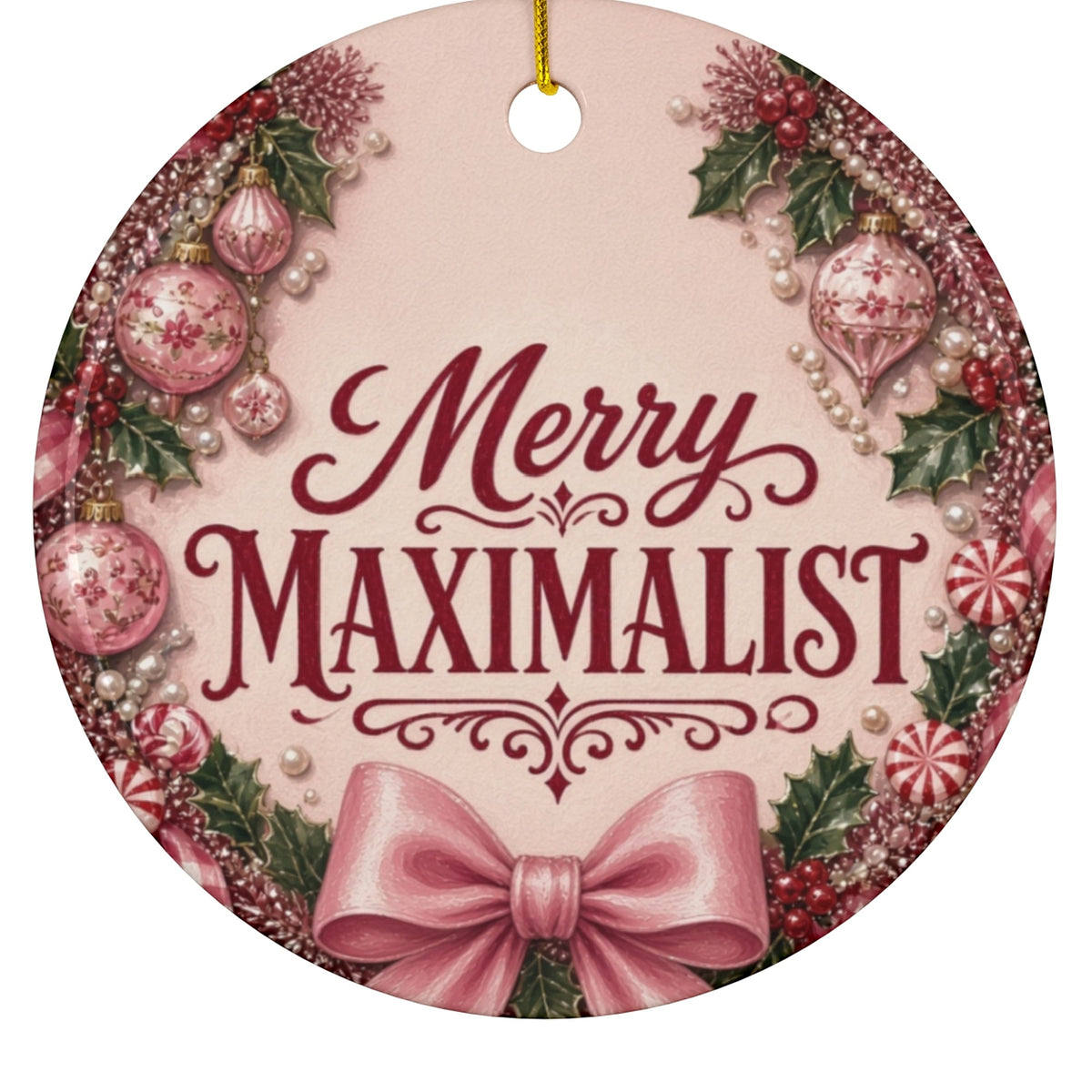 Merry Maximalist ornament - closeup