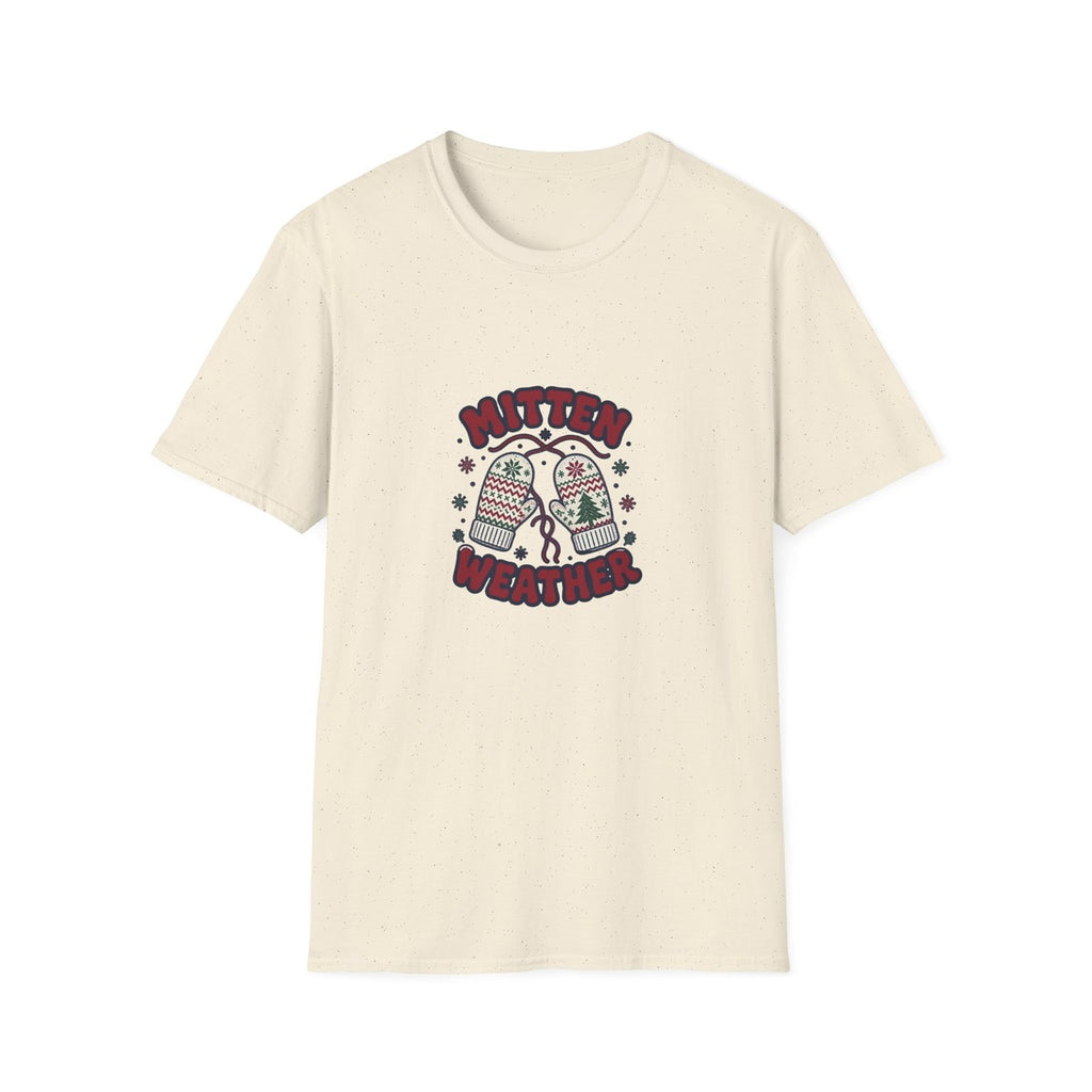 Mitten Weather tee - front natural hero