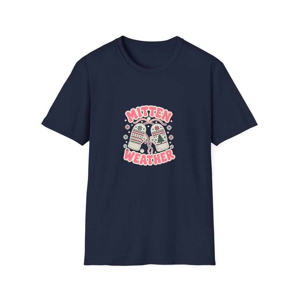 Mitten Weather tee - front navy