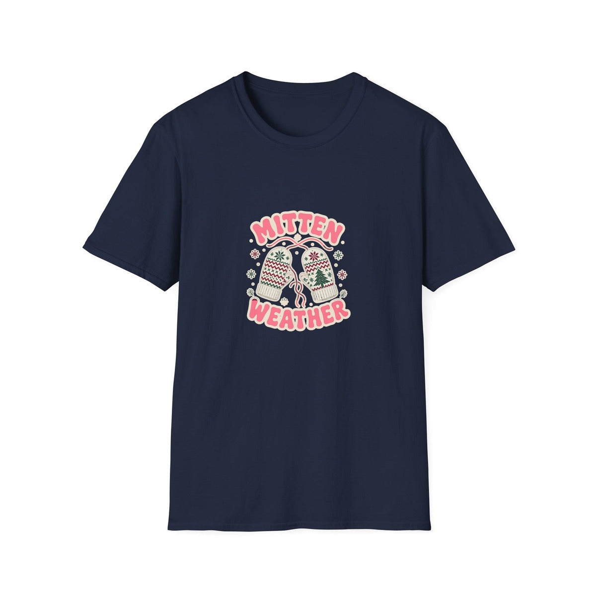 Mitten Weather tee - front navy