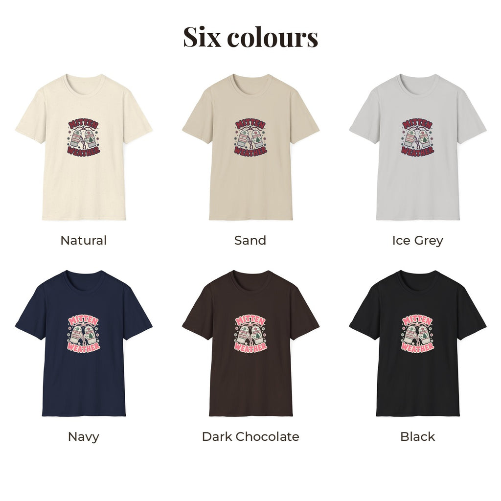 Mitten Weather tee - colour lineup