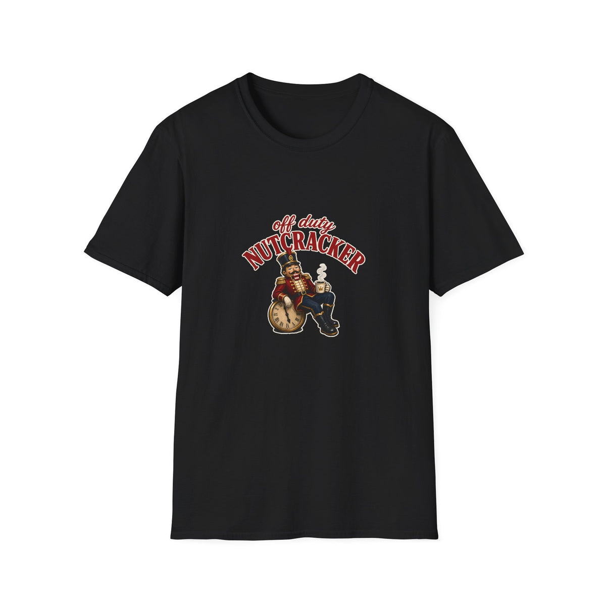 Off Duty Nutcracker tee - front black