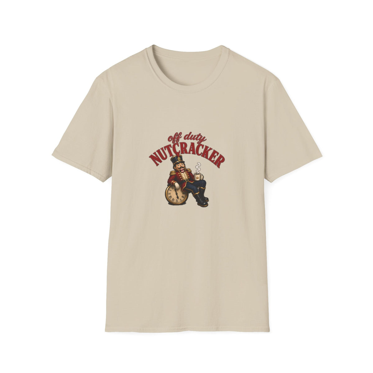 Off Duty Nutcracker tee - front sand