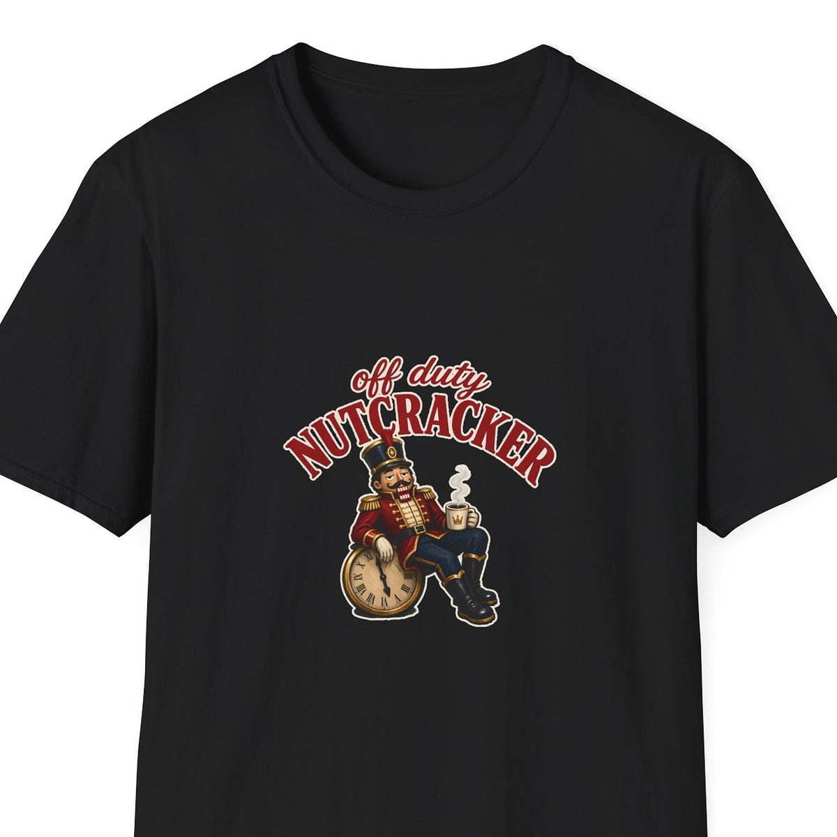 Off Duty Nutcracker tee - closeup art