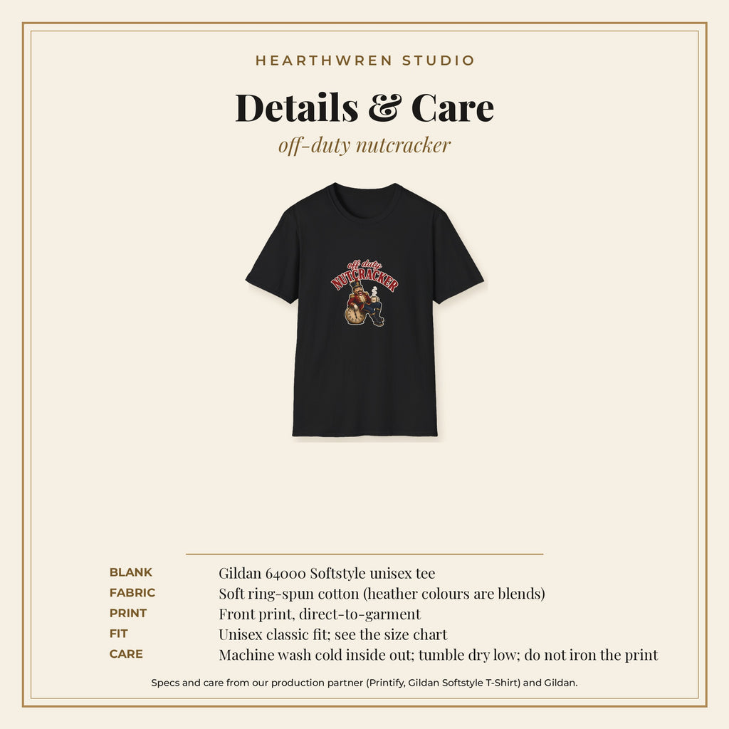 Off Duty Nutcracker tee - care