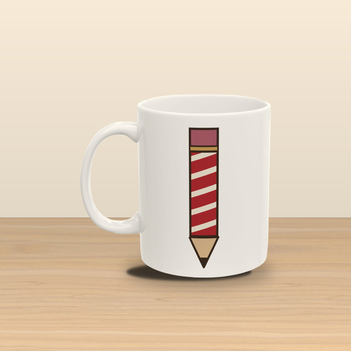 Peppermint and Pop Quizzes teacher mug - styled silveroak1