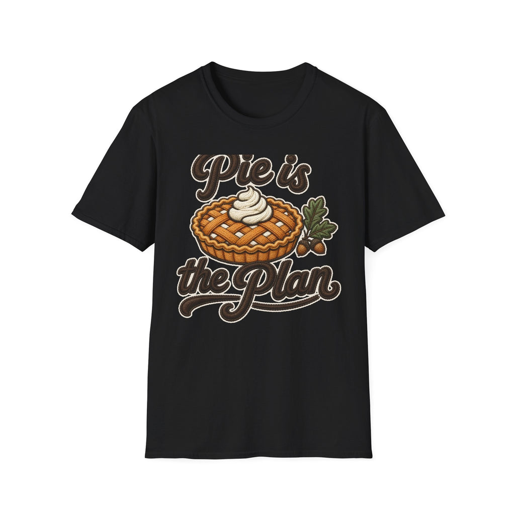 Pie Is the Plan tee - front black
