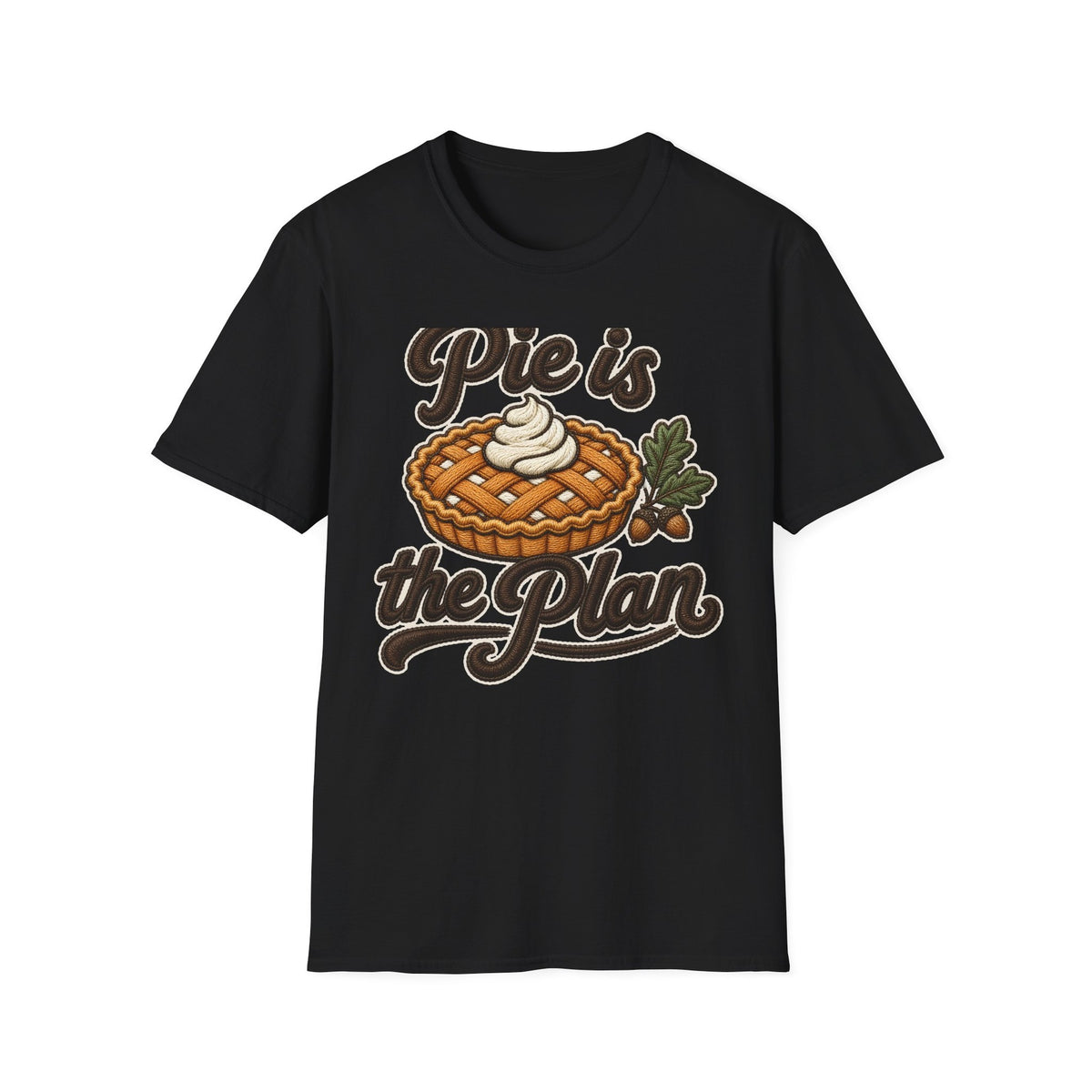 Pie Is the Plan tee - front black