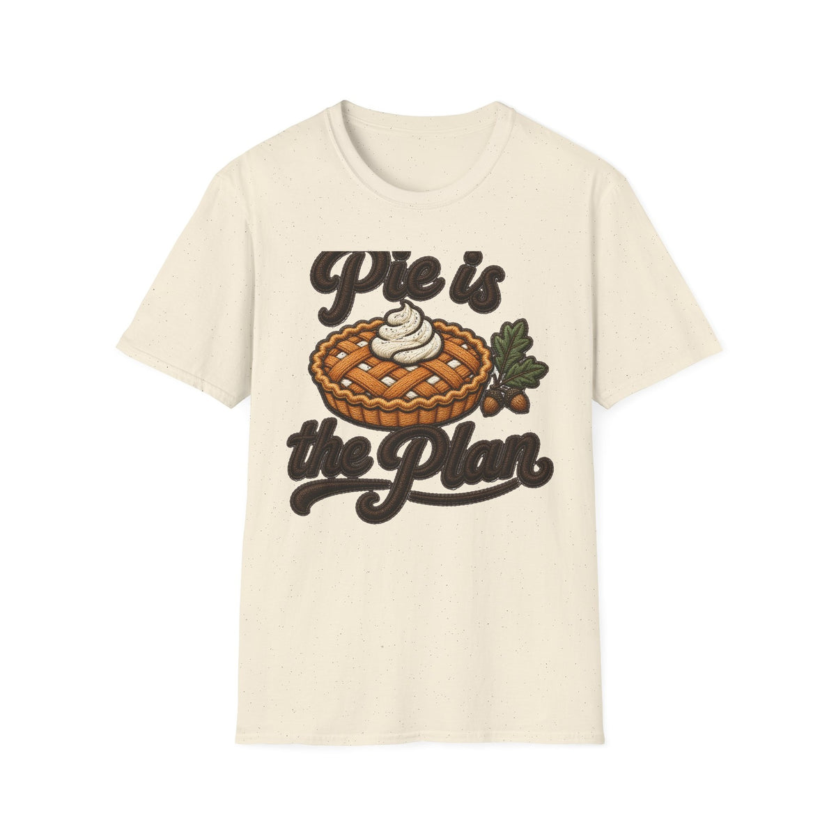 Pie Is the Plan tee - front natural