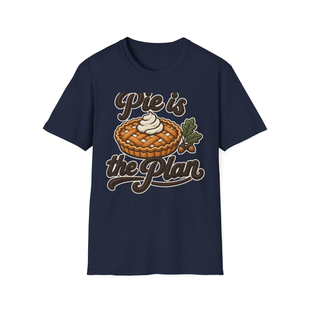 Pie Is the Plan tee - front navy