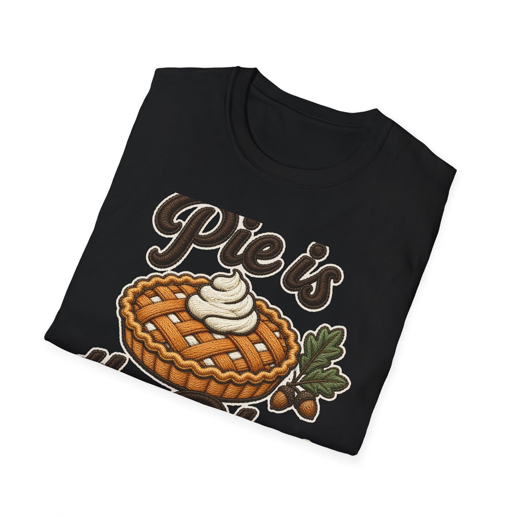 Pie Is the Plan tee - folded black