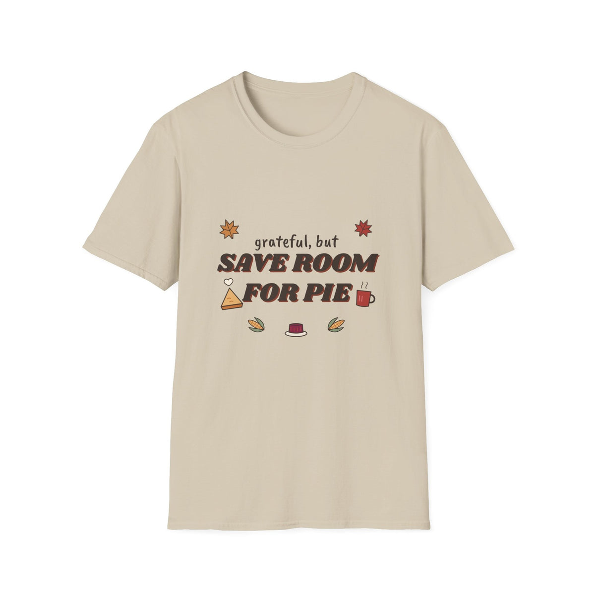 Save Room for Pie tee - front sand