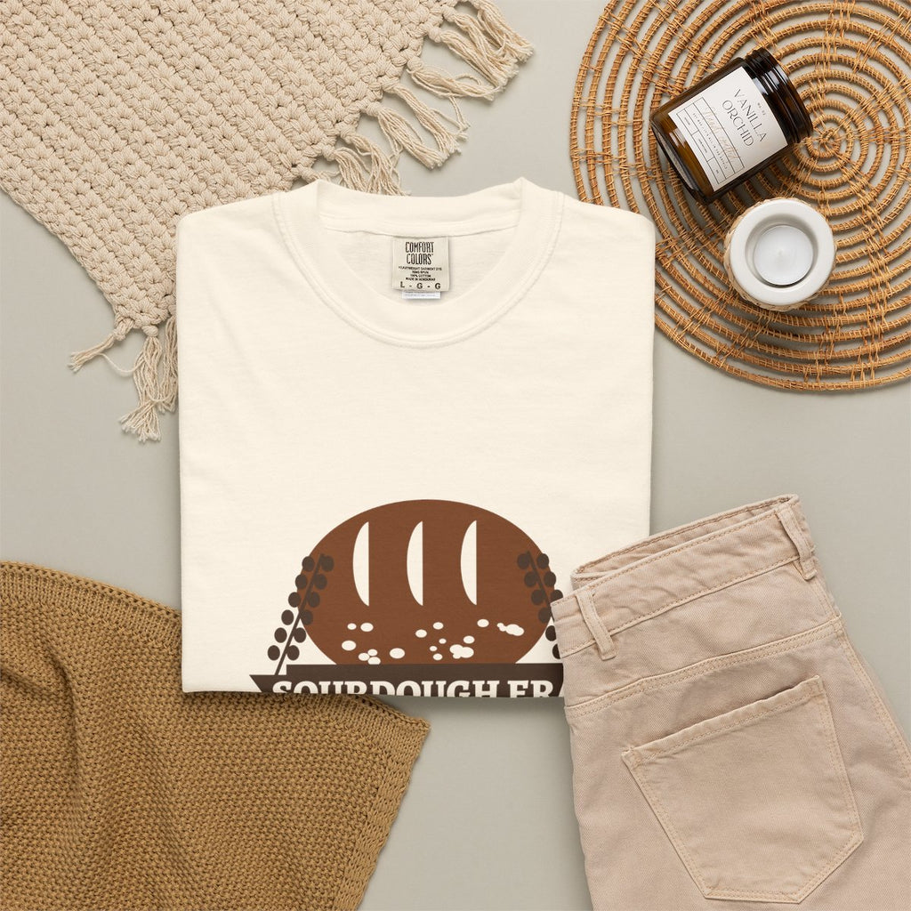 Sourdough Shirt, Sourdough Era Crumb Shots Only Tee, Baker Gift for Her, Bread Lover Shirt, Garment-Dyed Tee