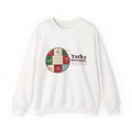 Tacky sweater cookies crewneck front, White