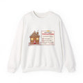Gingerbread HOA Violation crewneck front, White