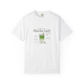 Anatomy of a Matcha Latte tee front, White