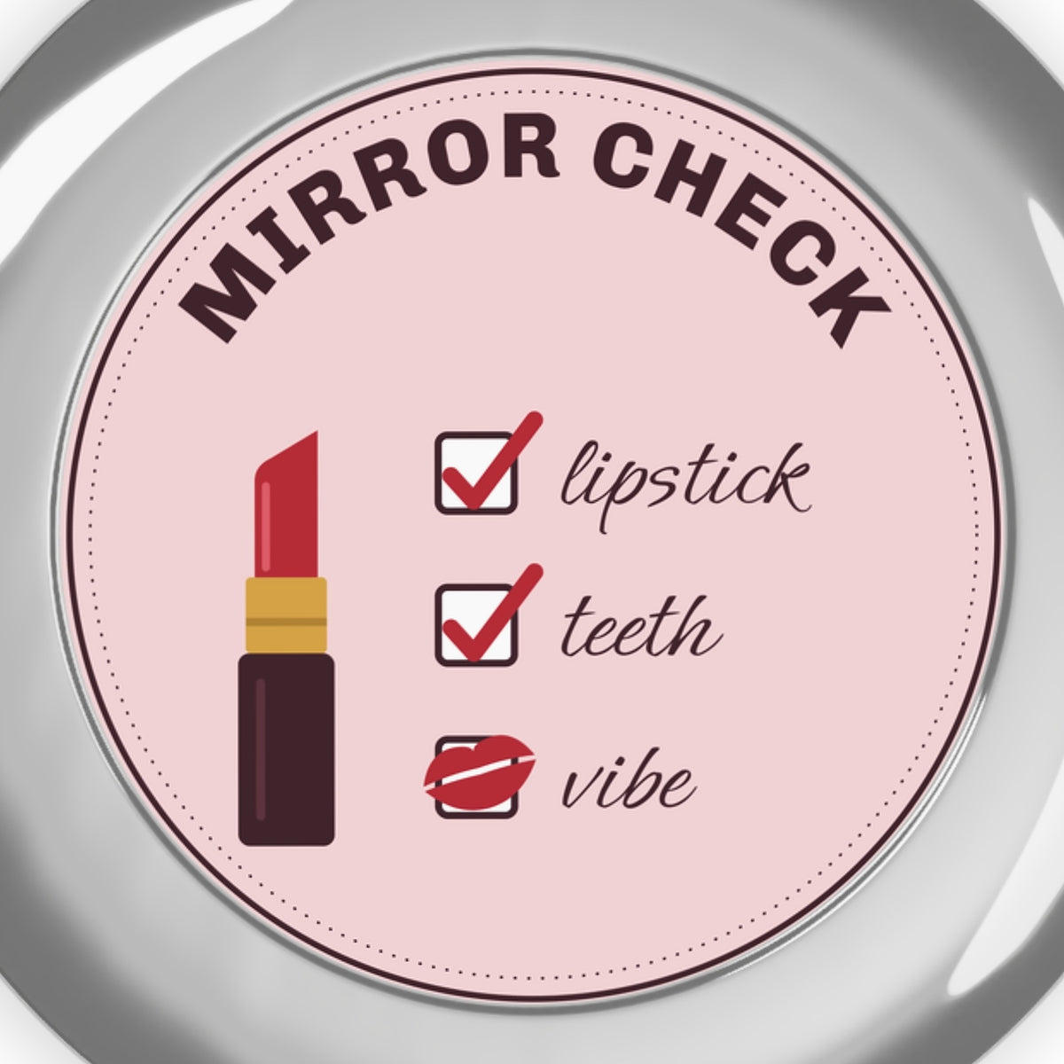 Mirror Check lid close-up